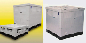 Plastic container - foldable